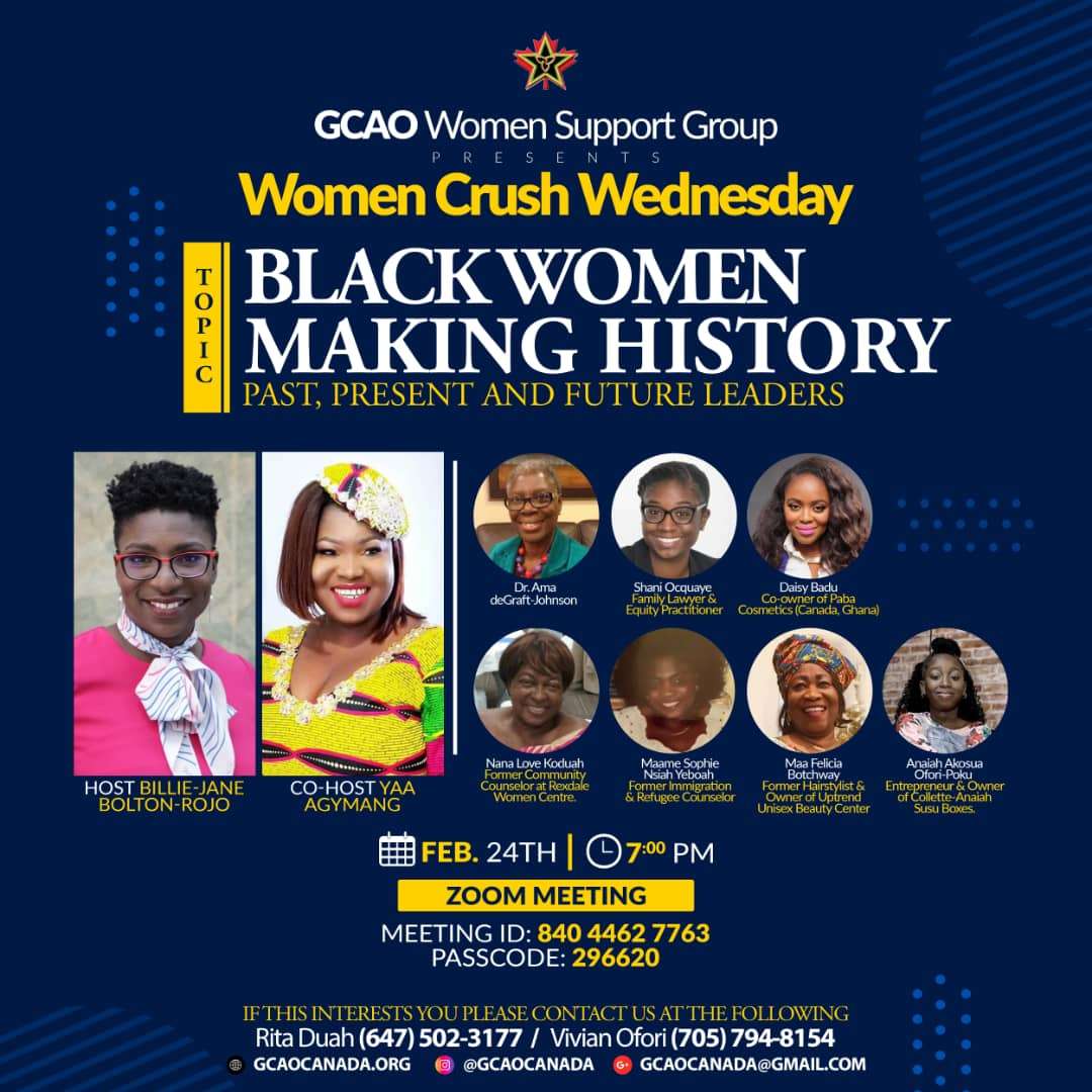 Events For February 2024 Ghanaian Canadian Association Of Ontario   Black History Women 