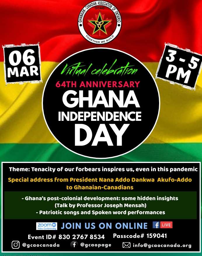 Events for December 2023 Ghanaian Canadian Association of Ontario