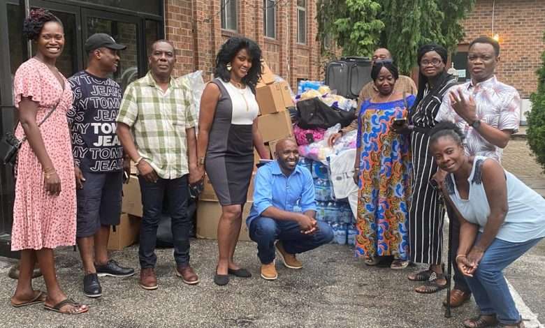 Ghanaian-Canadian Association of Ontario donate items to Refugees
