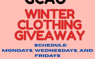 GCAO Winter Clothing Giveaway